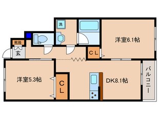 クラスペディアの物件間取画像